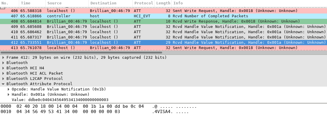 BLE Capture of CardSyncActivity